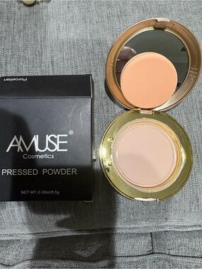 Amuse Cosmetics Pressed Setting Powder — Porcelain Color (Compact)